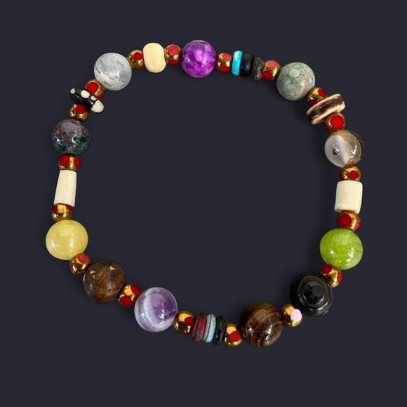 Boho Mixed Bead Bracelet - Picture 1 of 6